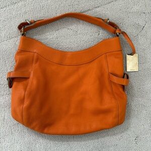 Furla Orange Leather Bag